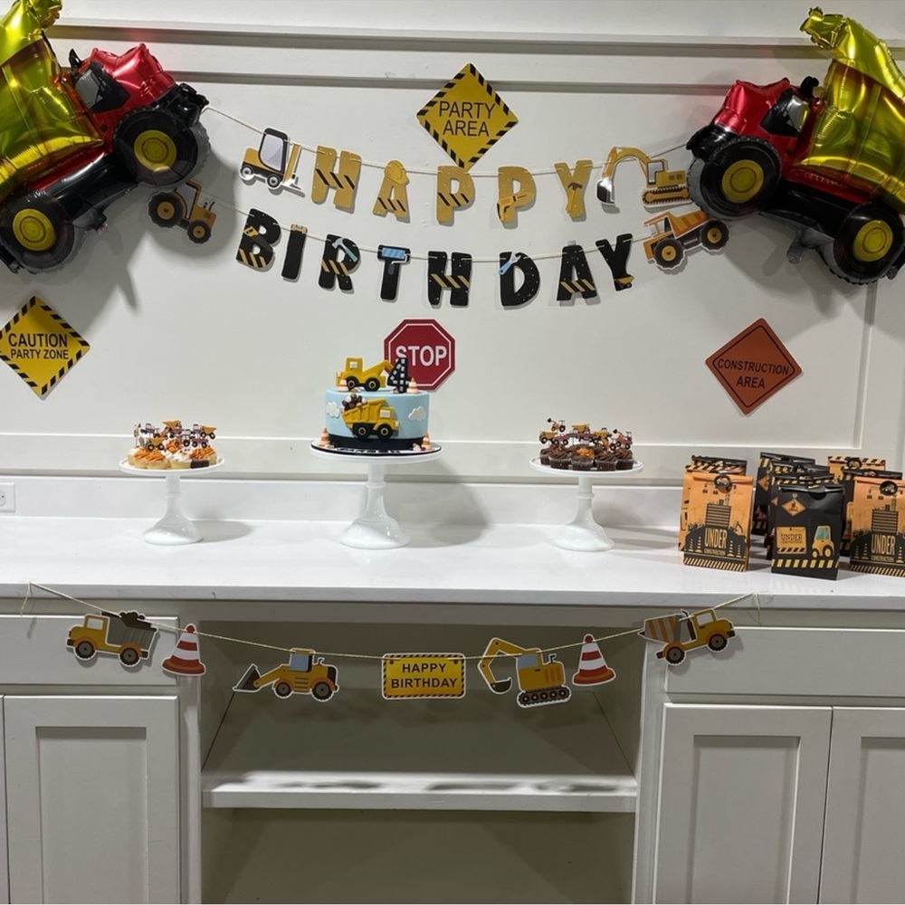 Construction Birthday Party Supplies Dump Truck Party Decorations